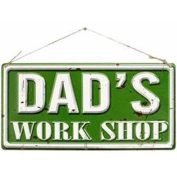 La Hacienda Dad's Workshop Slogan W Decorative Item