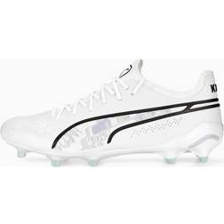 Puma KING ULTIMATE BRILLIANCE FG/AG Fußballschuhe, Weiß/Schwarz, Größe: 42.5, Schuhe