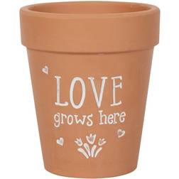 Something Different Love Grows Here Terracotta Plant Pot