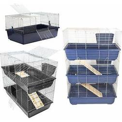 KCT Dark Blue Single Level Pet Cage - 80cm - Dark Blue