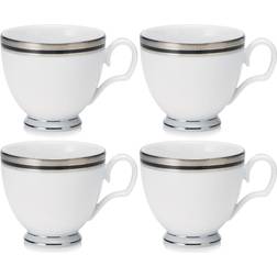 Noritake Austin Platinum 4 Cups, Service Dinner Set