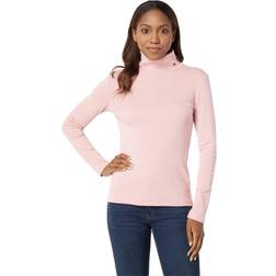 Tommy Hilfiger Women's Long Sleeve Turtleneck Sweater, Bridal Rose