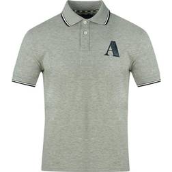 Aquascutum A Logo Polo Shirt - Grey