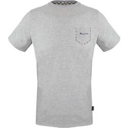 Aquascutum Check Pocket Trim T-shirt - Grey