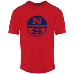 North Sails Circle NS Logo T-shirt - Red