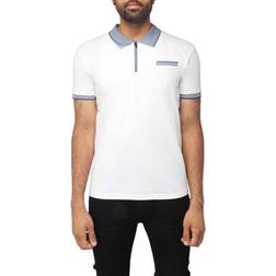 X-Ray Men's Comfort Zip-Neck Tipped Polo Shirt White, Black White/Black