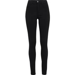 Pieces High Waist Skinny Fit Jeggings - Black