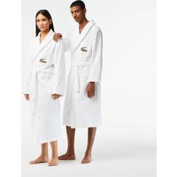 Lacoste Terry Velour René Bathrobe White