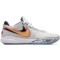 Nike LeBron XX The Debut - White/Black/University Red/Metallic Gold