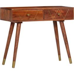 vidaXL Solid Acacia Console Table