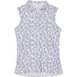 Puma Girls' Mattr Micro Florals Sleeveless Golf Polo