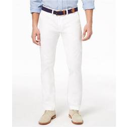 Tommy Hilfiger Men's Stretch Chino Pants in Custom Fit, Bright White, x 32L