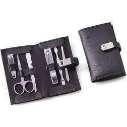 Bey-Berk 6-Piece Manicure Set in Leather Case