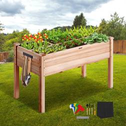 VEVOR 48x24x30in Raised Garden Bed with