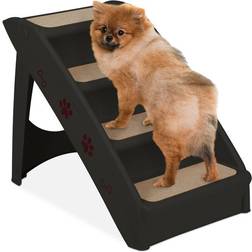 Relaxdays Dog Stairs, 4 Steps, Pets