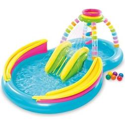 Intex Wasser-Spielplatz Regenbogentrichter, Planschbecken