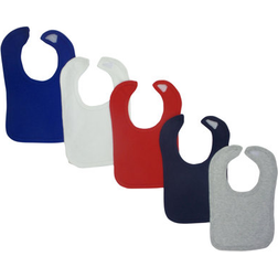 Bambini Grey Baby Bibs Pack of 5