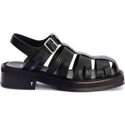 Ami Paris Alexandre Mattiussi Black Fisherman Sandals BLACK 001 IT