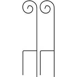 Pure Garden 35" Set of 2 Shepherd Hooks