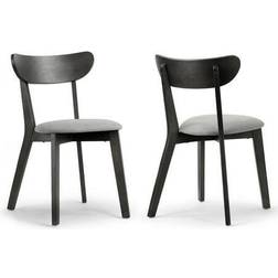 Glamour Home Set of Aspen Black Kitchen Chair 2