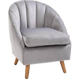 Homcom Accent Grey Armchair 77cm