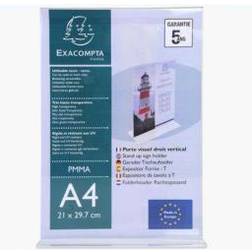 Exacompta Upright Sign Holder A4 Clear