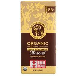 Equal Exchange Organic Almond Chocolate Chocolates Bar