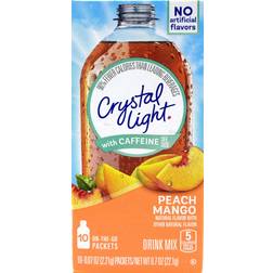 Light On The Go Peach Mango With Caffeine Drink Mix, 10-Packet