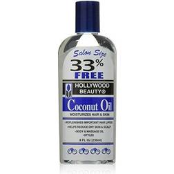 Hollywood beauty coconut oil 8oz + free track delivery 118ml