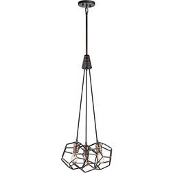 Elstead Lighting Rocklyn 3 Pendant Lamp