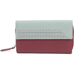 Eastern Counties Leather Cranberry/Cloudy Womens/Ladies Ferne Colour Block Purse