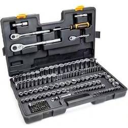 GearWrench Drive 6-Point Standard and Deep, SAE and Metric Mechanics Set 115-Piece Tool Kit