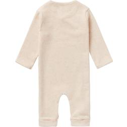 Noppies U Playsuit LS Rib Nevis Oatmeal