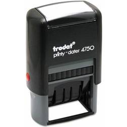 Trodat U. S. Stamp & Sign 4754 1.63 x 1 in. Economy 5-in-1 Stamp Dater, Self-Inking, Blue & Red