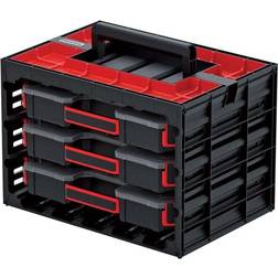 Prosperplast Set 1 Parts Storage Organiser Tager Case DIY Compartment Cabinet Screws Carry Tool Box