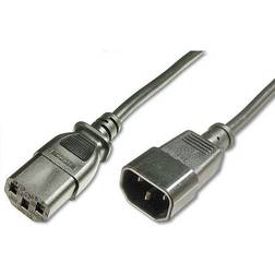 Fairline 0.5m iec mains extension cable iec c13 socket to c14 plug