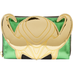 Loungefly Marvel: Metallic Loki Zip Around Wallet