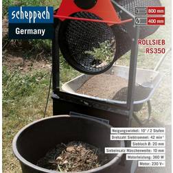 Scheppach RS350 Automatic Rotating Soil Sieve