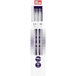 Prym ergonomics pack of 5 double-pointed knitting needles 20cm choice of sizes