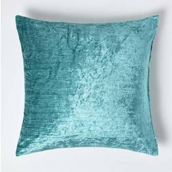 Homescapes Teal Cushion Cover Blue