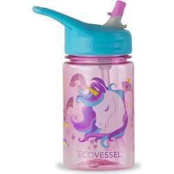 EcoVessel The Splash Kids 12oz Water Bottle, Unicorn