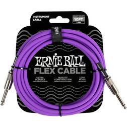 Ernie Ball Flex Straight To Straight Instrument Cable 10 Ft.