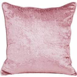 Homescapes Luxury Crushed Velvet Cushion Cover Pink