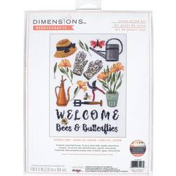 Dimensions counted cross stitch kit garden time d70-35408