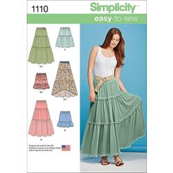 Simplicity Misses Size XXS-XXL Tiered Skirts Pattern 1 Each