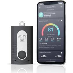 Atmotube Pro Wearable Portable Air Quality Monitor and Tracker for Temperature and Humidity