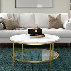 Hudson & Canal Sivil 36'' Wide Round Coffee Table