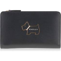 Radley Heritage Dog Outline Medium Bifold Purse - Black