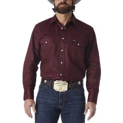 Wrangler red oxide twill shirt