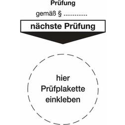 Sonstige B80xL40mm Prüfung Paragraph Folie Btl.